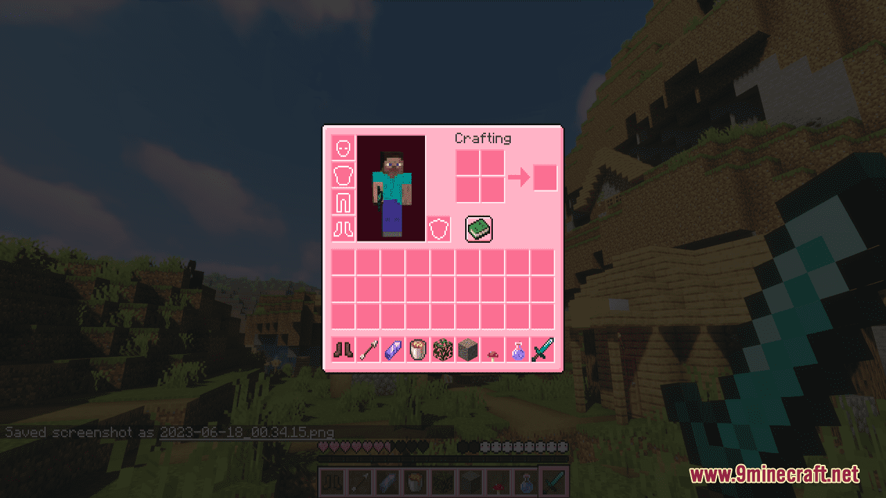 Pinku's Pink GUI Resource Pack (1.20.4, 1.19.4) - Texture Pack 6
