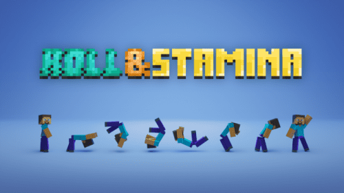 Roll & Stamina Addon (1.21, 1.20) – MCPE/Bedrock Mod Thumbnail