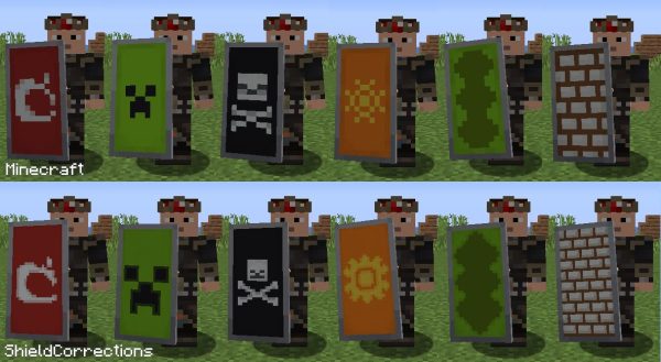 Shield Corrections Preview Pack (1.20) - MCPE/Bedrock 2