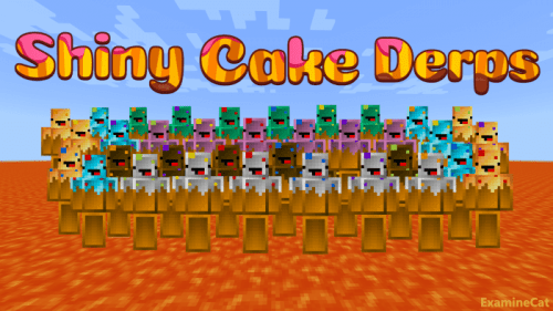Shiny Cake Derps Skin Pack (1.20, 1.19) – MCPE/Bedrock Thumbnail