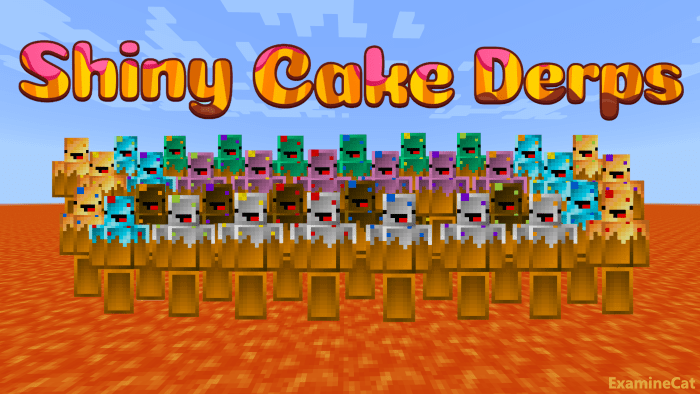 Shiny Cake Derps Skin Pack (1.20, 1.19) - MCPE/Bedrock 1