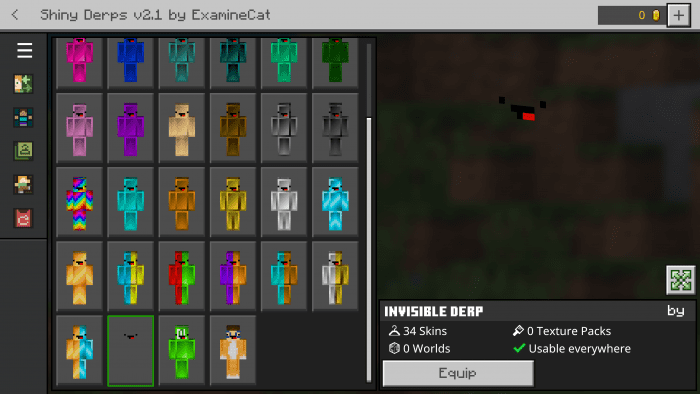 Shiny Derps Skin Pack (1.20, 1.19) - MCPE/Bedrock 4