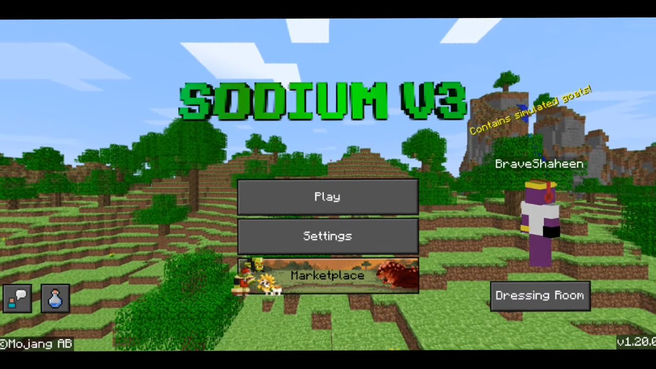 Sodium Mod V3 (1.20) - New Optifine for MCPE/Bedrock 2