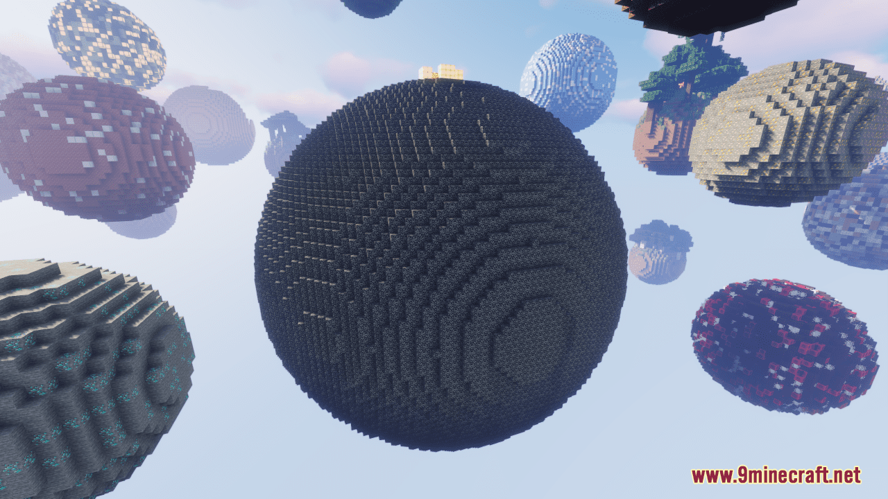 Spherical Survival Map (1.21.1, 1.20.1) - A Sky Full of Challenges 2