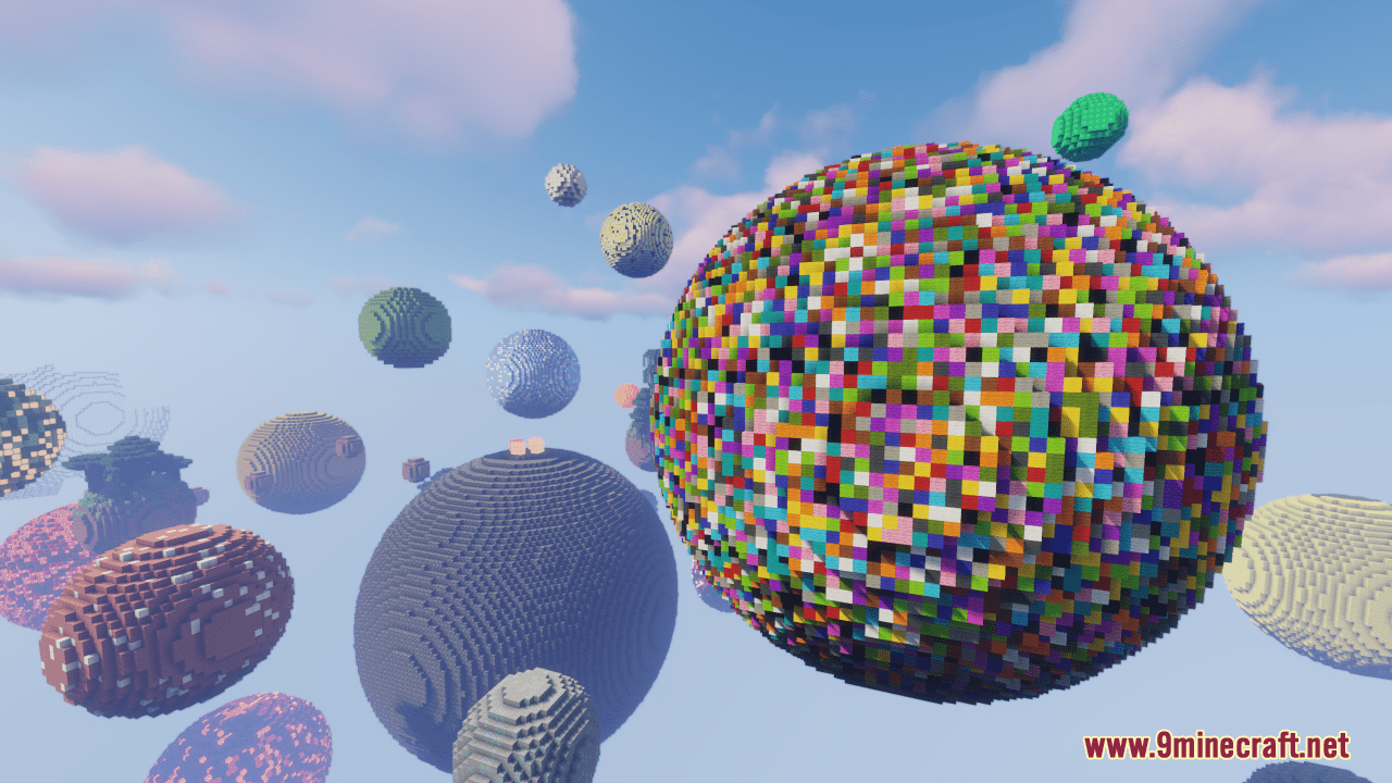 Spherical Survival Map (1.21.1, 1.20.1) - A Sky Full of Challenges 4