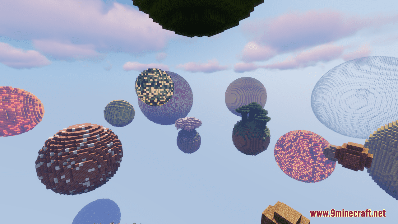 Spherical Survival Map (1.21.1, 1.20.1) - A Sky Full of Challenges 8