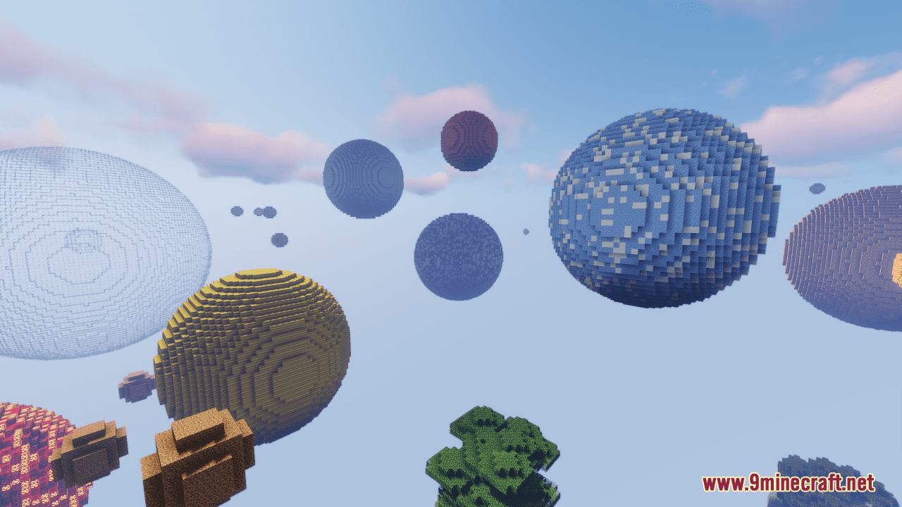 Spherical Survival Map (1.21.1, 1.20.1) - A Sky Full of Challenges 9