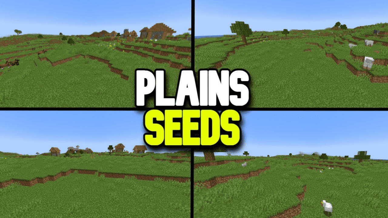 10 Best Plains Biome Seeds for Minecraft (1.20.6, 1.20.1) - Java/Bedrock Edition 1