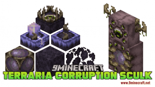 Terraria Corruption Sculk Resource Pack (1.20.6, 1.20.1) – Texture Pack Thumbnail