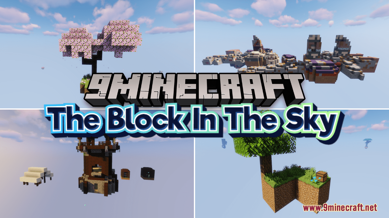 The Block In The Sky Map (1.21.1, 1.20.1) - Custom Advancements and More 1