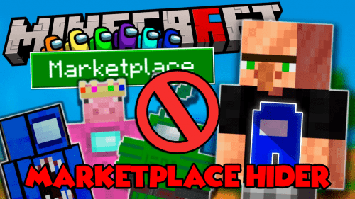 Marketplace Hider Resource Pack (1.20) – MCPE/Bedrock Thumbnail