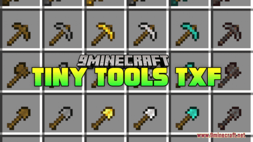 Tiny Tools TXF Resource Pack (1.21, 1.20.1) – Texture Pack Thumbnail