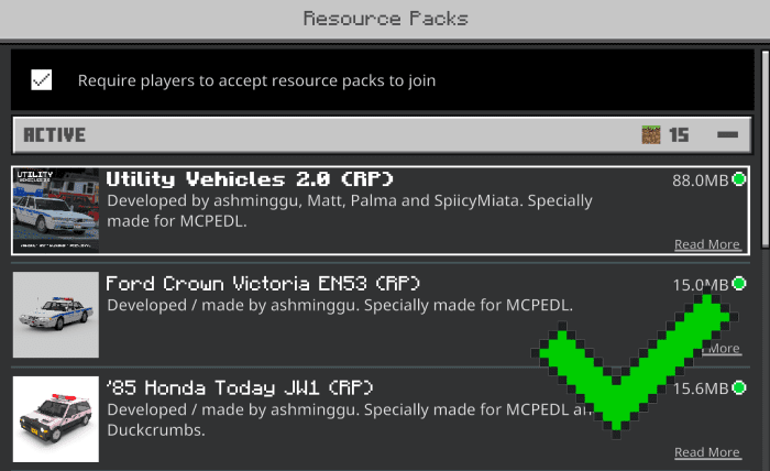 Utility Vehicles Addon (1.20, 1.19) - MCPE/Bedrock Mod 37