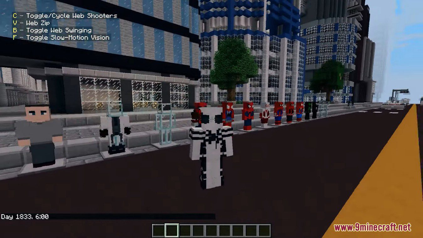 XSQHeroes Heropack Mod (1.7.10) – Spider Man Costumes 5