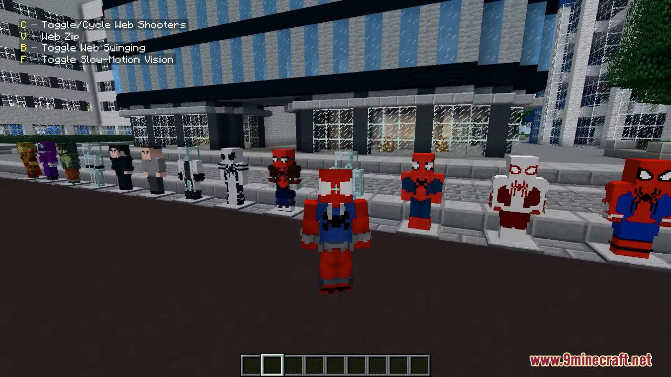 XSQHeroes Heropack Mod (1.7.10) – Spider Man Costumes 8