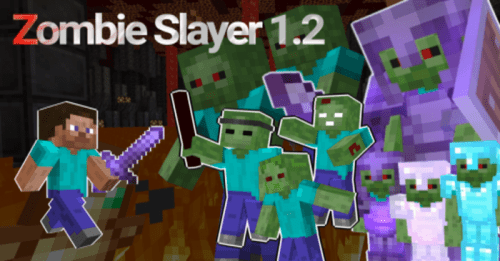Zombie Slayer Map (1.20, 1.19) – MCPE/Bedrock Thumbnail