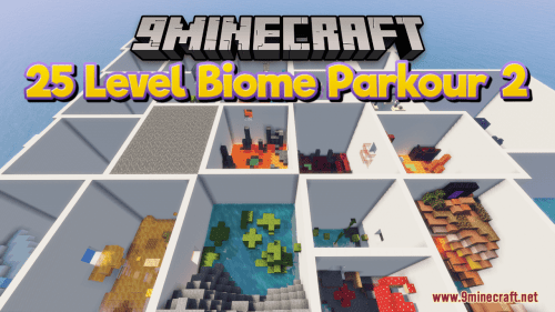 25 Level Biome Parkour 2 Map (1.21.1, 1.20.1) – A New Leap Thumbnail