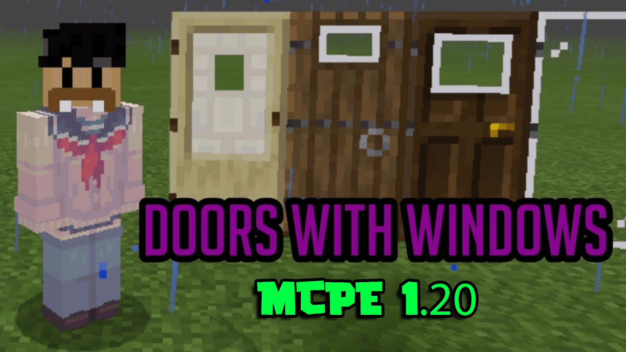 All Doors Have Windows Texture Pack (1.20, 1.19) - MCPE/Bedrock 1