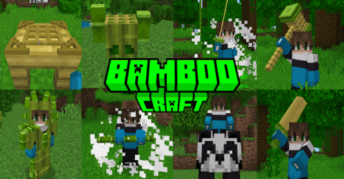 BambooCraft Addon (1.20, 1.19) – MCPE/Bedrock Mod Thumbnail