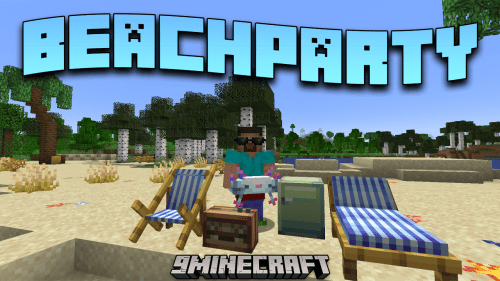 Beachparty Mod (1.20.1, 1.19.2) – Transforming Minecraft into A Tropical Paradise Thumbnail