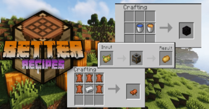 Better Recipes Addon (1.20, 1.19) - MCPE/Bedrock Mod 1