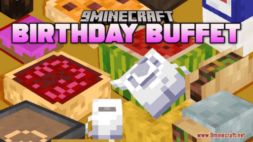 Birthday Buffet Resource Pack (1.20.6, 1.20.1) – Texture Pack Thumbnail