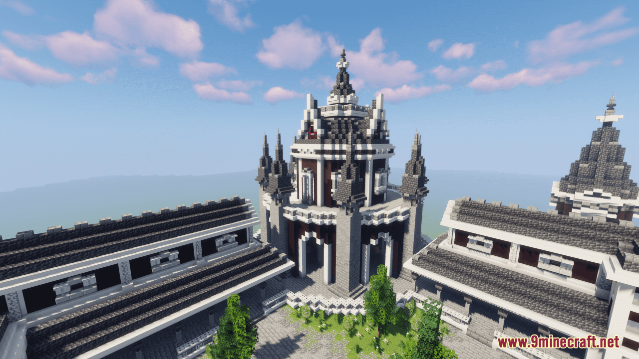 Black and White Castle Map (1.21.1, 1.20.1) - A Colossal Castle 8