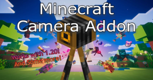 Camera/Selfie Addon (1.20) – MCPE/Bedrock Mod Thumbnail