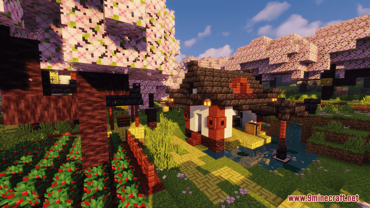 Cherry Blossom Village Map (1.21.1, 1.20.1) - A Village in Bloom 6