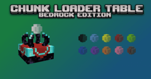 Chunk Loader Table Addon (1.20, 1.19) – MCPE/Bedrock Mod Thumbnail