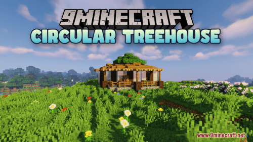 A Circular Treehouse Map (1.21.1, 1.20.1) – Treetop Haven Thumbnail