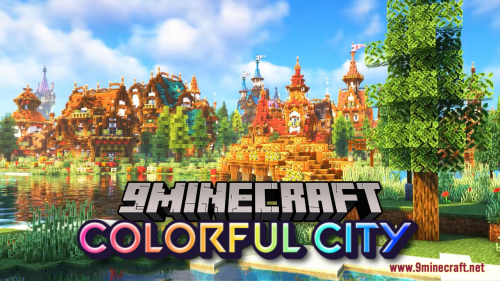 Colorful City Map (1.21.1, 1.20.1) – A Burst Of Color Thumbnail