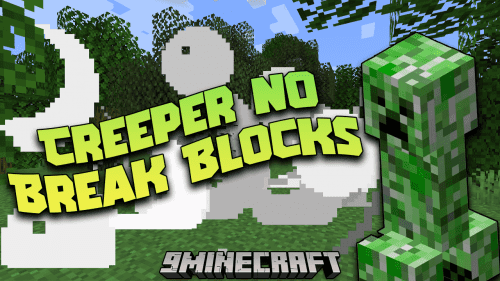 Creeper No Break Blocks Mod (1.20.2, 1.20.1) – Keeping Your Minecraft Constructions Safe Thumbnail