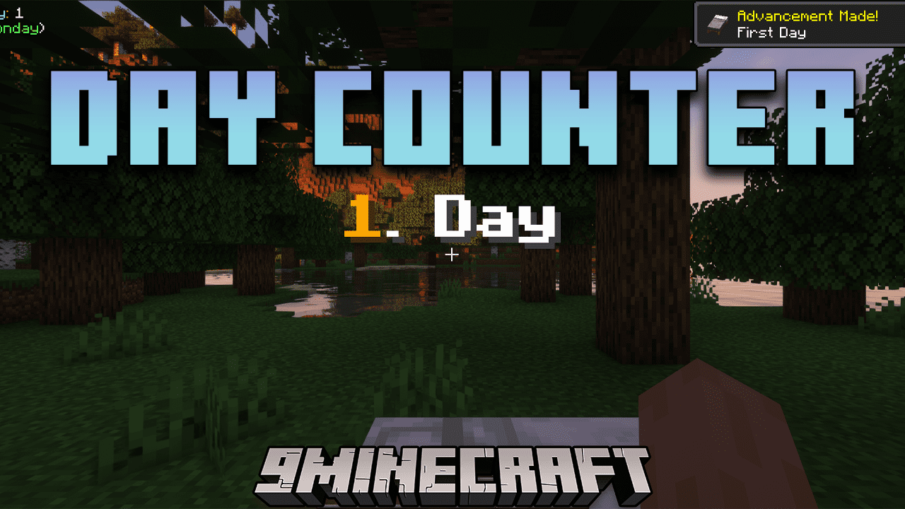 Day Counter Mod (1.20.4, 1.20.1) - Keep Track of Your Minecraft Days 1