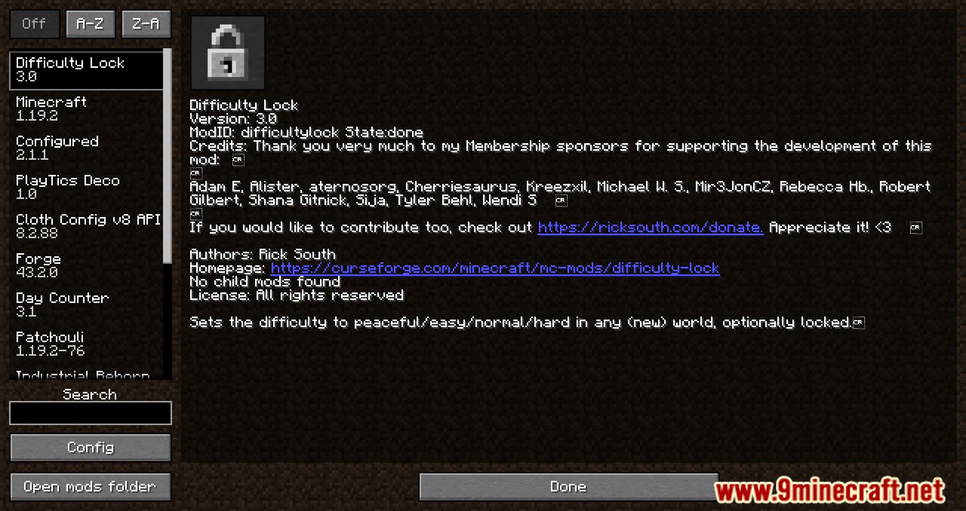 Difficulty Lock Mod (1.21, 1.20.1) - Your Key To A Customized Minecraft Experience 2