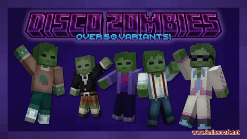 Disco Zombies Resource Pack (1.20.6, 1.20.1) – Texture Pack Thumbnail