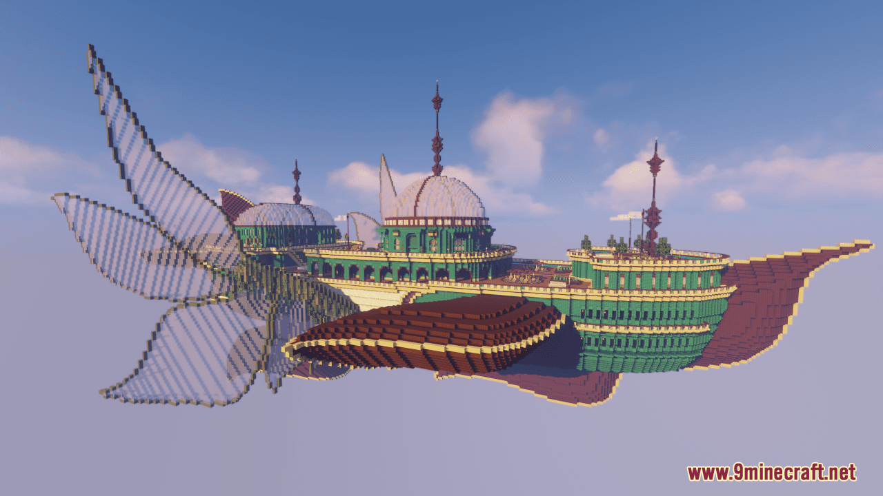 Fantasy Flying Ship Map (1.20.6, 1.20.1) - Skybound Luxury 5