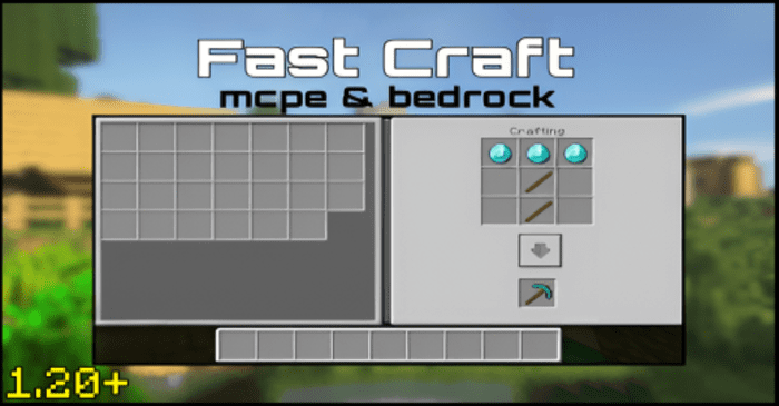 Fast Craft Addon (1.20, 1.19) - MCPE/Bedrock Mod 1