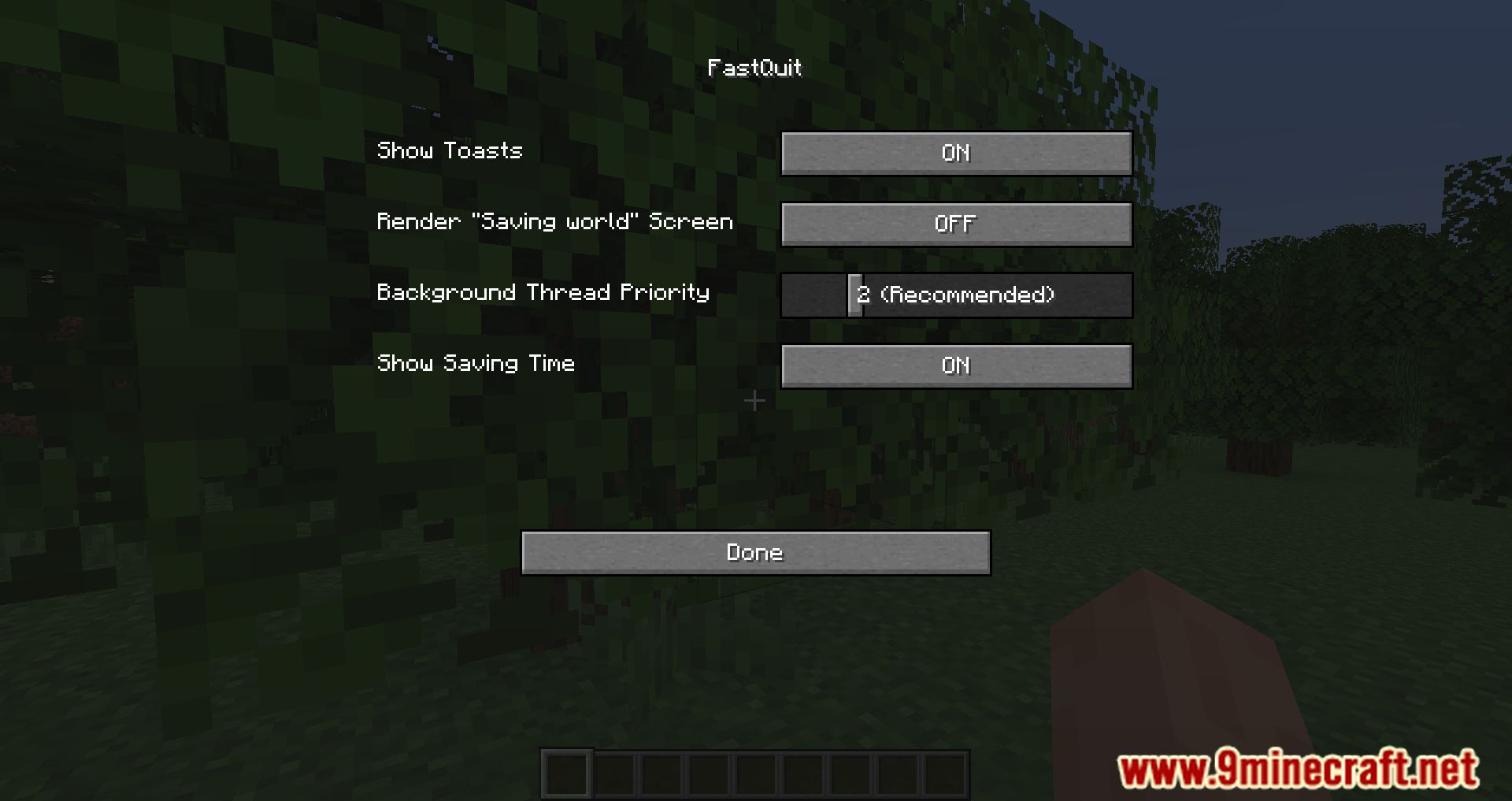 FastQuit Mod (1.20.6, 1.20.1) - Improve Your Gameplay Experience!! 3