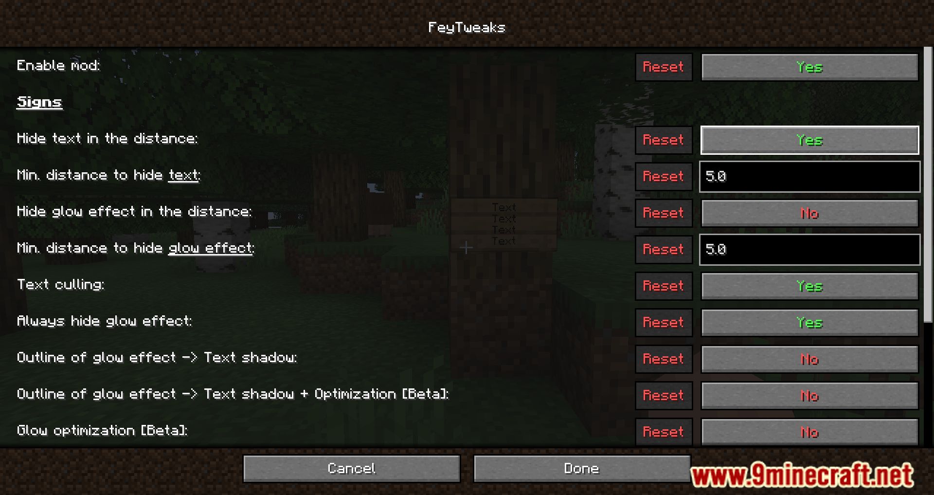 FeyTweaks Mod (1.21.1, 1.20.1) - Optimizing Signs And Beacons 5