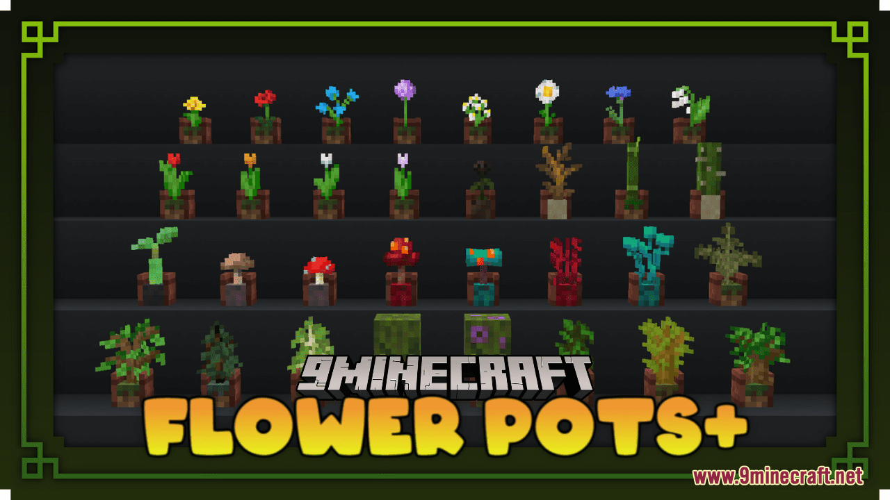 Flower Pots+ Resource Pack (1.20.6, 1.20.1) - Texture Pack 1