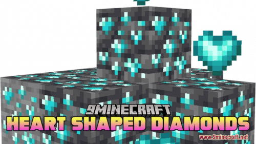 Heart Shaped Diamonds Resource Pack (1.20.6, 1.20.1) – Texture Pack Thumbnail