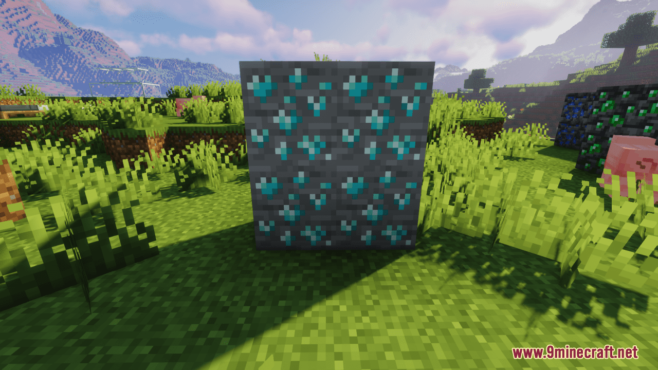 Heart Shaped Diamonds Resource Pack (1.20.6, 1.20.1) - Texture Pack 5