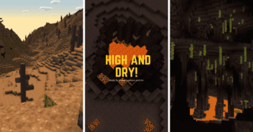 High and Dry Addon (1.20, 1.19) – MCPE/Bedrock Mod Thumbnail