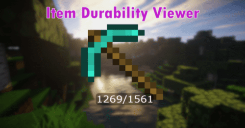 Item Durability Viewer Addon (1.20, 1.19) – MCPE/Bedrock Mod Thumbnail