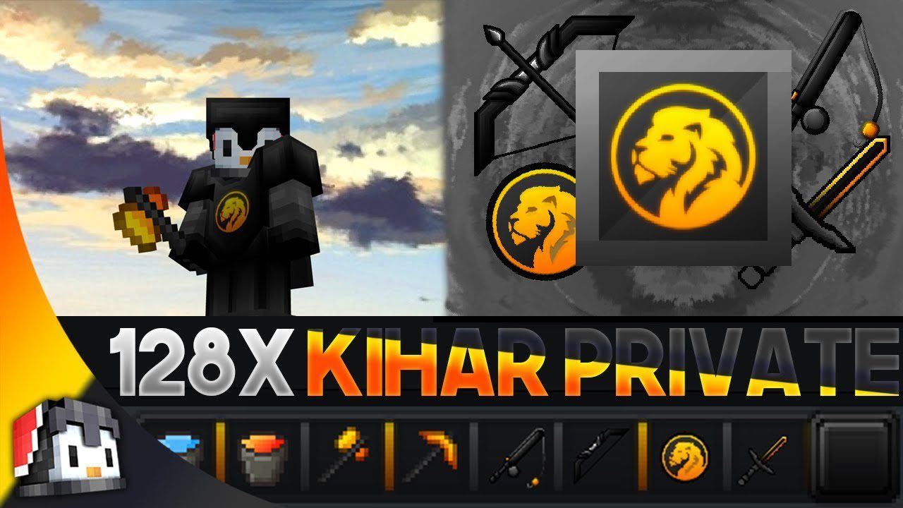 Kihar Private [128x] Texture Pack (1.20, 1.19) - MCPE/Bedrock PvP Pack 1
