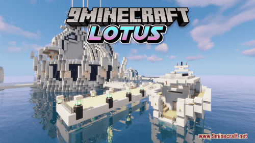 Lotus Map (1.21.1, 1.20.1) – Futuristic Ocean Mansion Thumbnail