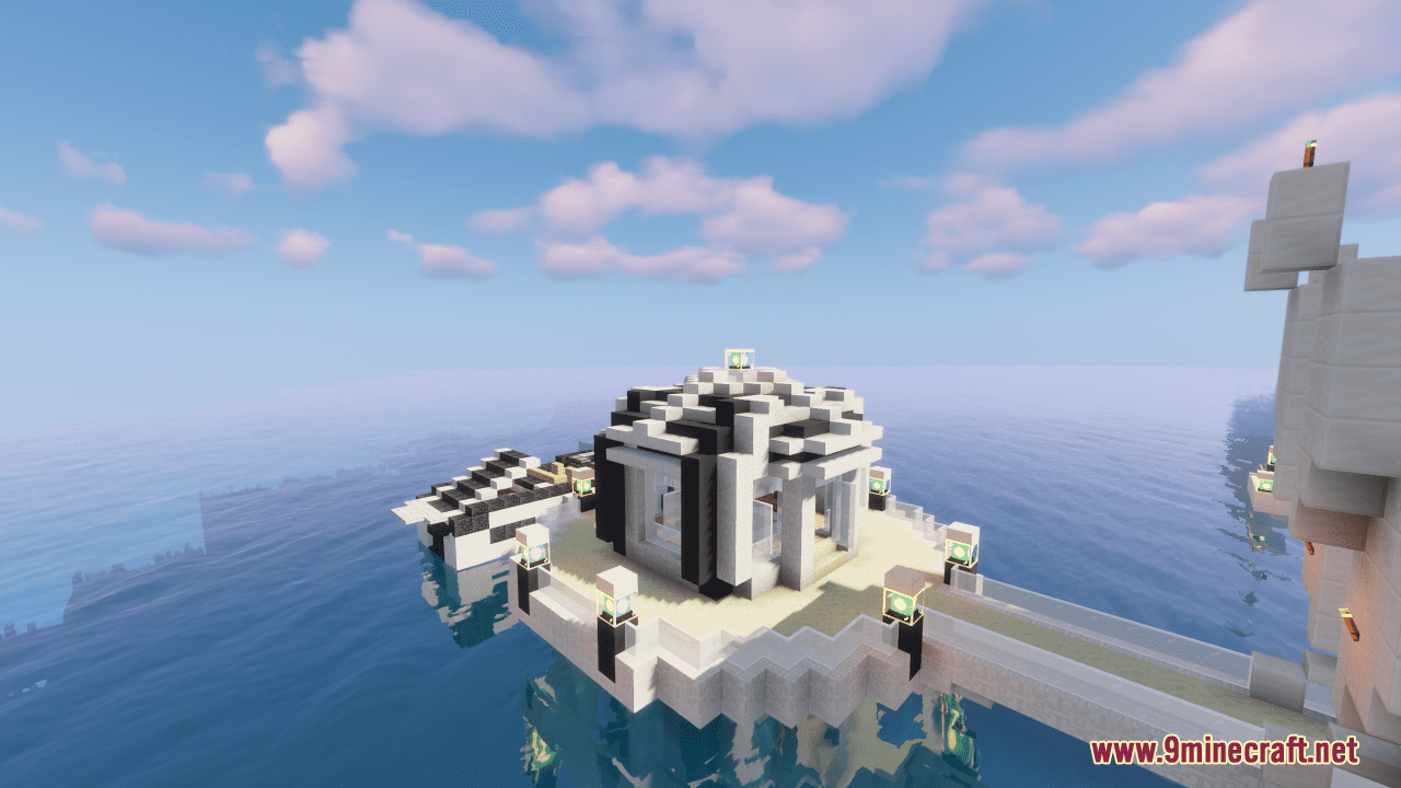 Lotus Map (1.21.3, 1.20.1) - Futuristic Ocean Mansion 4