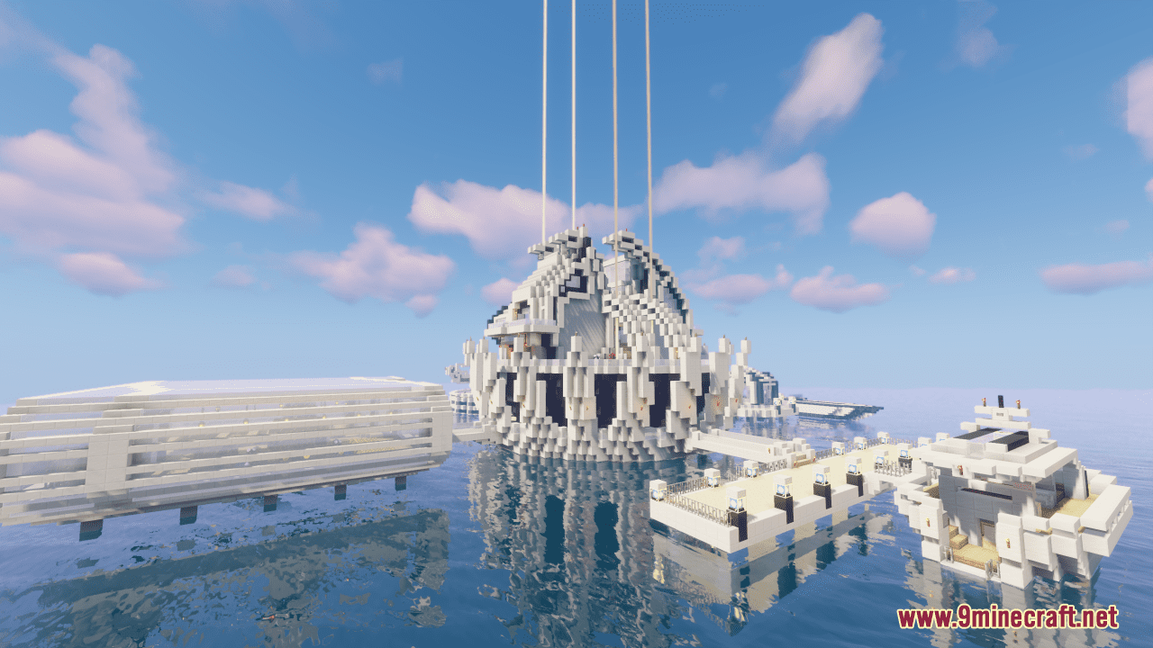 Lotus Map (1.21.3, 1.20.1) - Futuristic Ocean Mansion 5