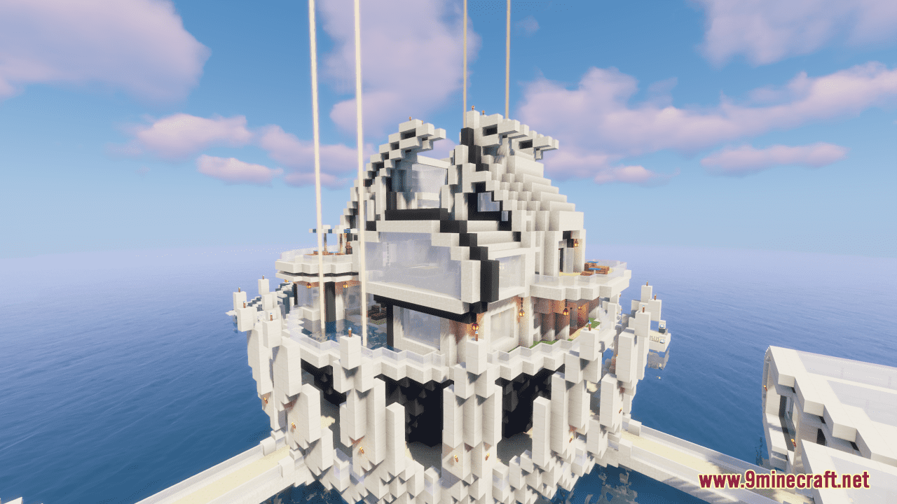 Lotus Map (1.21.3, 1.20.1) - Futuristic Ocean Mansion 8